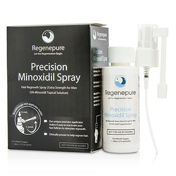 Precision 5% Minoxidil Spray - One Month Supply (For Men Only) Regenepure Image