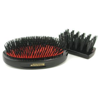 Boar Bristle - Sensitive Military Pure Bristle Medium Size Hair Brush ( Dark Ruby ) Mason Pearson Image