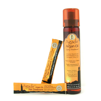Hydrates Conditions Smoothes Shine Spray Treatment ( For All Hair Types ) Agadir Argan Oil Image
