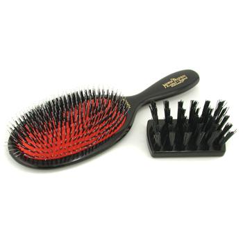 Boar Bristle & Nylon - Popular Mixture Bristle & Nylon Hair Brush ( Dark Ruby ) Mason Pearson Image