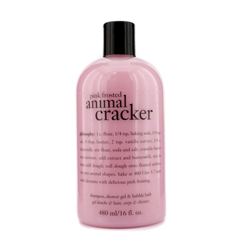 Pink Frosted Animal Cracker Shampoo Shower Gel & Bubble Bath Philosophy Image