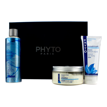Winter Essentials (For Frizzy & Unruly Hair): Phytolisse Shampoo 200ml + Phytolisse Mask 200ml + Phytodefrisant 100ml Phyto Image
