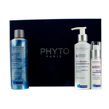 Winter Essentials (For Damaged Hair): Phytokeratine Shampoo 200ml + Phytokeratine Conditioner 150ml + Phytokeratine Serum 30ml