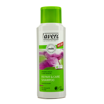 Organic Rose & Plant Keratin Repair & Care Shampoo (For Stressed & Dry Hair) Lavera Image