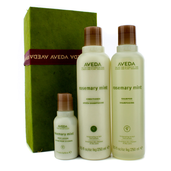 Give Refresh-Mint Kit: Rosemary Mint Shampoo 250ml + Conditioner 250ml + Body Lotion 50ml Aveda Image