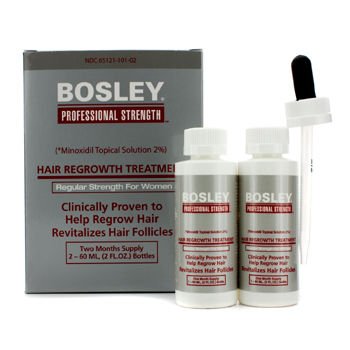 Professional Strength Hair Regrowth Treatment 2% (Regular Strenth For Women) Bosley Image