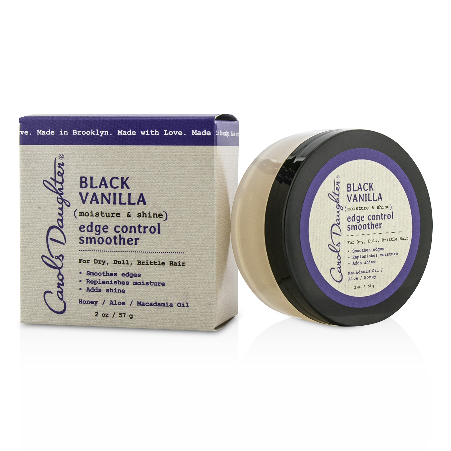 Black Vanilla Moisture & Shine Edge Control Smoother (For Dry Dull or Brittle Hair) Carols Daughter Image