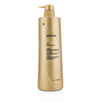 Kerasilk Rich Keratin Care Shampoo - Smoothing Transformation (For Unmanageable and Damaged Hair) Goldwell Image
