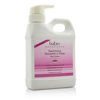 Smoothing Shampoo & Wash (For Tangly Frizzy or Curly Hair) Babo Botanicals Image