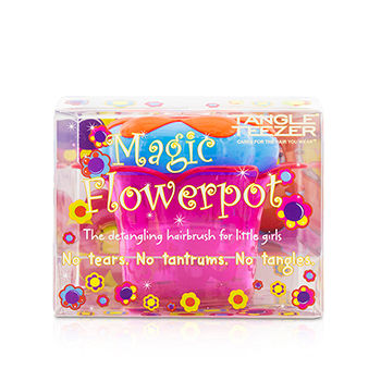 Magic Flowerpot Childrens Detangling Hair Brush - # Popping Purple Tangle Teezer Image