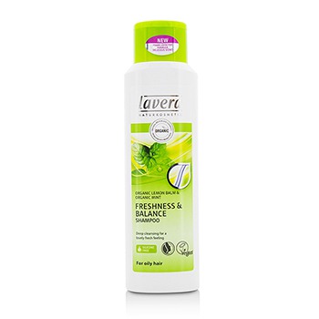 Organic Lemon Balm & Organic Mint Freshness & Balance Shampoo (For Oily Hair) Lavera Image