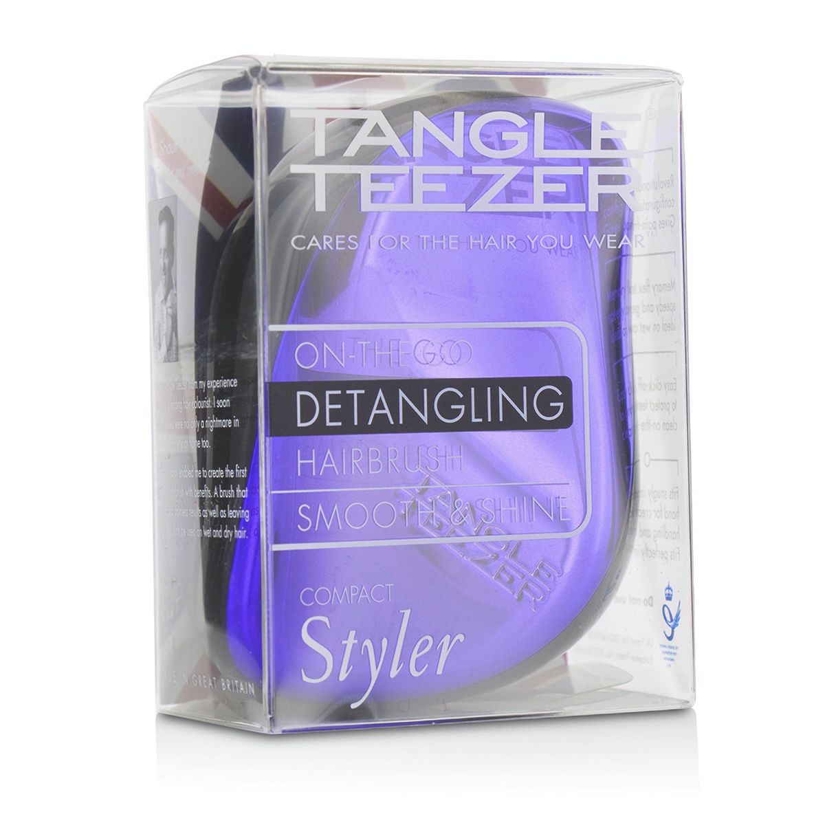 Compact Styler On-The-Go Detangling Hair Brush - # Purple Dazzle Tangle Teezer Image