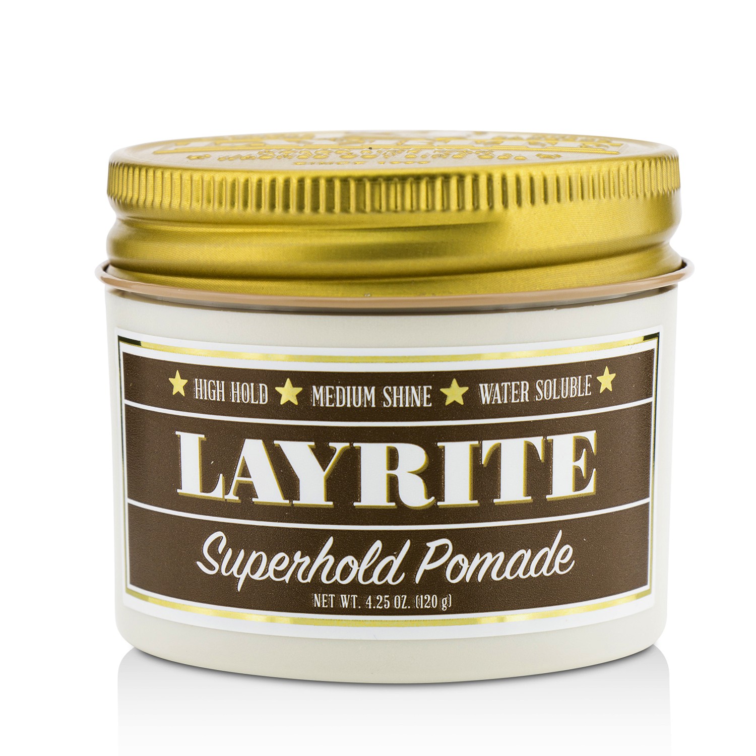 Superhold Pomade (High Hold Medium Shine Water Soluble) Layrite Image