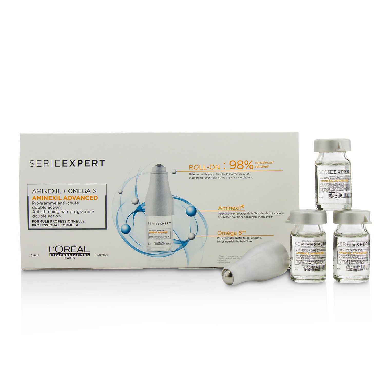 Professionnel Serie Expert - Aminexil Advanced Aminexil + Omega 6 Anti-Thinning Hair Programme Double Action LOreal Image