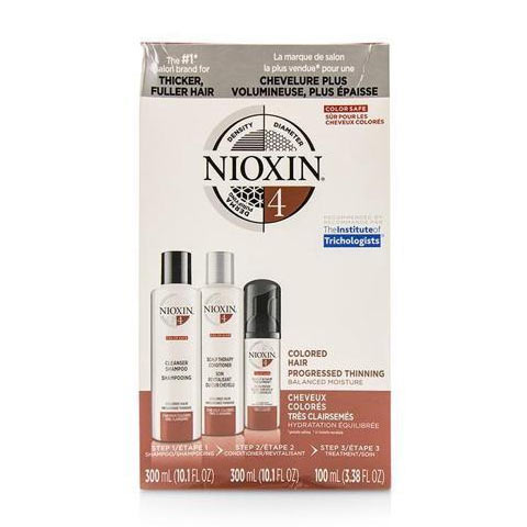 3D Care System Kit 4 - For Colored Hair Progressed Thinning Balanced Moisture (Box Slightly Damaged) Nioxin Image