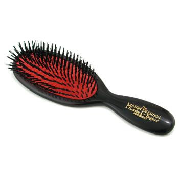 Boar Bristle & Nylon - Pocket Mixture Bristle & Nylon Hair Brush ( Dark Ruby ) Mason Pearson Image