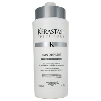 Specifique Bain Divalent Balancing Shampoo ( For Oily Roots - Sensitised Lengths ) Kerastase Image
