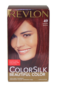 ColorSilk Beautiful Color #49 Auburn Brown Revlon Image