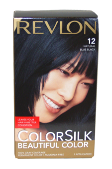 ColorSilk Beautiful Color #12 Natural Blue Black Revlon Image
