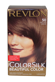 ColorSilk Beautiful Color #50 Light Ash Brown Revlon Image