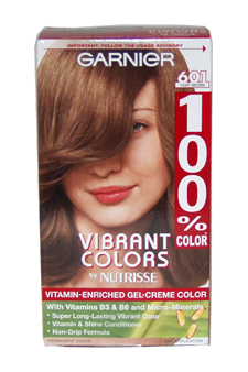 100% Color Vitamin Enriched Gel-Creme Color #601 Light Brown Garnier Image