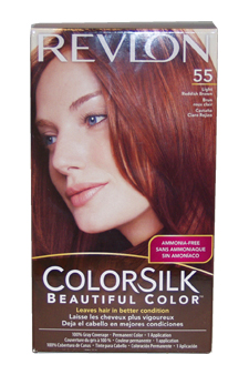 ColorSilk Beautiful Color #55 Light Reddish Brown Revlon Image