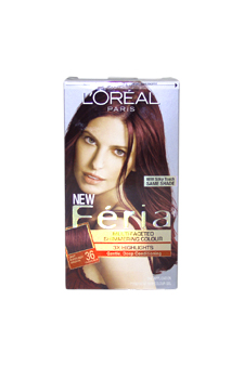 Feria Multi-Faceted Shimmering Color 3X Highlights#36 Deep Burgundy Brown-Warmer LOreal Image