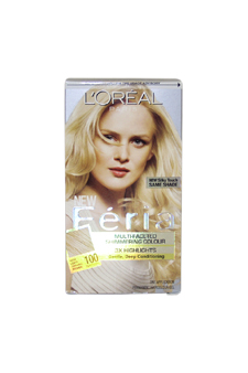 Feria Multi-Faceted Shimmering Color3X Highlights#100 Very Light Blonde- Natural LOreal Image