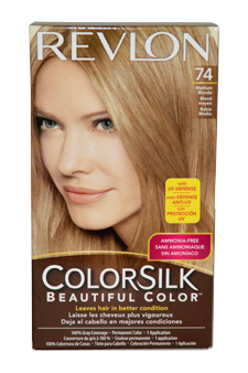 ColorSilk Beautiful Color #74 Medium Blonde Revlon Image