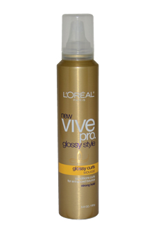 Vive Pro Glossy Style Glossy Curls Strong Hold Mousse LOreal Image