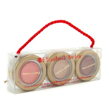3 Lip Glosses with Built in Lip Brush (Frosted Camellia Shimmering Pink Radiant Mauve) Elizabeth Arden Image