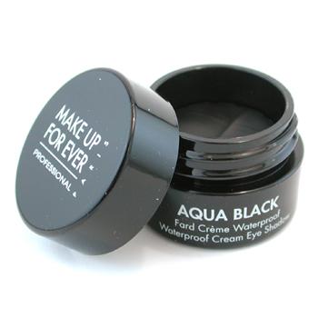 Aqua Black Waterproof Cream Eye Shadow - #1 ( Black ) Make Up For Ever Image