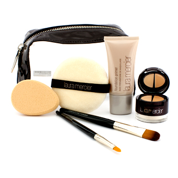 Flawless Make Up Kit - #No.3 Undercover Pot 3+  Foundation Primer 30ml+ 2x Brush+ Puff+ Sponge+ Bag (Unboxed) Laura Mercier Image