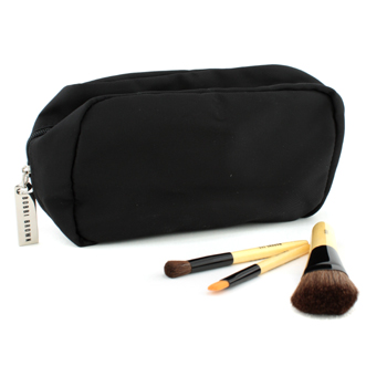 4 Pieces Brush Set: 1x Mini Brush Blush 1x Mini Eyeliner Brush 1x Mini Eyeshadow Brush 1x Bag (Unboxed) Bobbi Brown Image