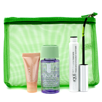 Lengthen & Define: 1x High Lengths Mascara 1x All About Eyes Serum 1x Take The Day Off Makeup Remover 1x Bag