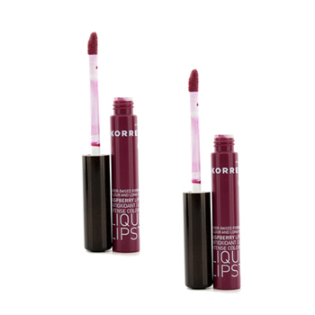 Raspberry Antioxidant Liquid Lipstick Duo Pack - #28 Berry Korres Image