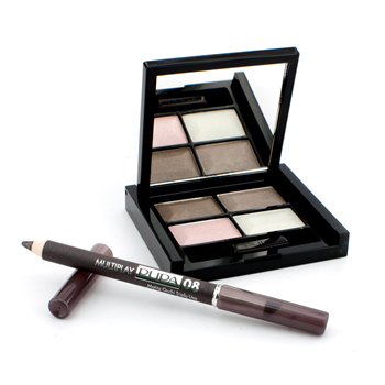 4Eyes Kit: (Eyeshadow Palette + Mini Multiplay Eye Pencil) - # Cashmere Attraction Kit Pupa Image