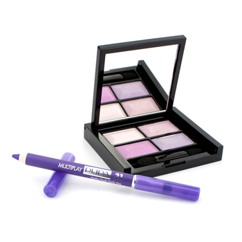 4Eyes Kit: (Eyeshadow Palette + Mini Multiplay Eye Pencil) - # Miss Pink Kit Pupa Image