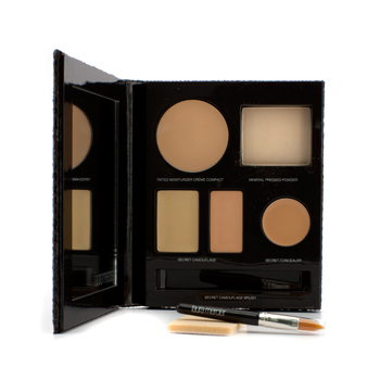 The Flawless Face Book - # Nude (1x Creme Compact 1x Pressed Powder w/ sponge 1x Secret Camouflage...) Laura Mercier Image