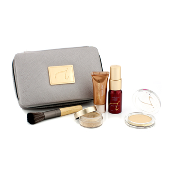 Starter-Kit-(6-Pieces):-1xPrimer-and-Brighter-1xLoose-Mineral-Powder-1xMineral-Foundation-...---#-Medium-Jane-Iredale