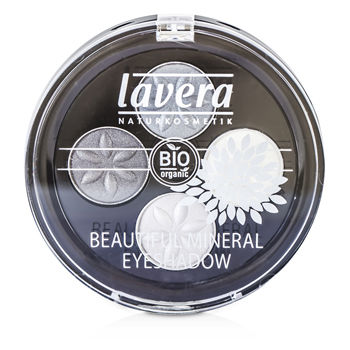 Beautiful Mineral Eyeshadow Quattro - # 01 Smoky Grey Lavera Image