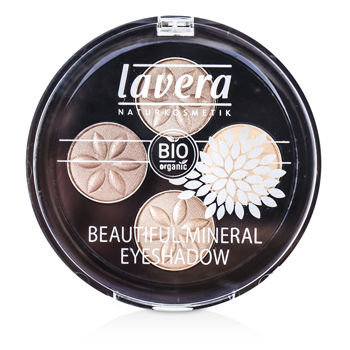 Beautiful Mineral Eyeshadow Quattro - # 02 Cappuccino Cream Lavera Image