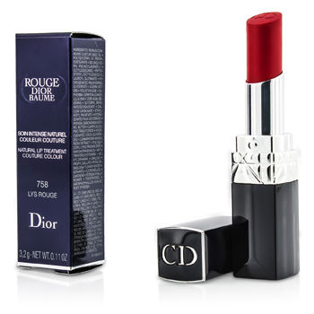 Rouge Dior Baume Natural Lip Treatment Couture Colour - # 758 Lys Rouge Christian Dior Image