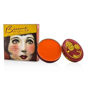 Cream Rouge (Cheek & Lip) - Crimson Besame Cosmetics Image