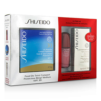 UV Protective Powder Coffert: 1xUltimune Concentrate 1xBio Performance EyeCream 1x Compact Foundation - #SP60 Shiseido Image