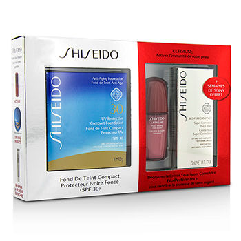 UV Protective Powder Coffert: 1xUltimune Concentrate 1xBio Performance EyeCream 1x Compact Foundation - #SP70 Shiseido Image