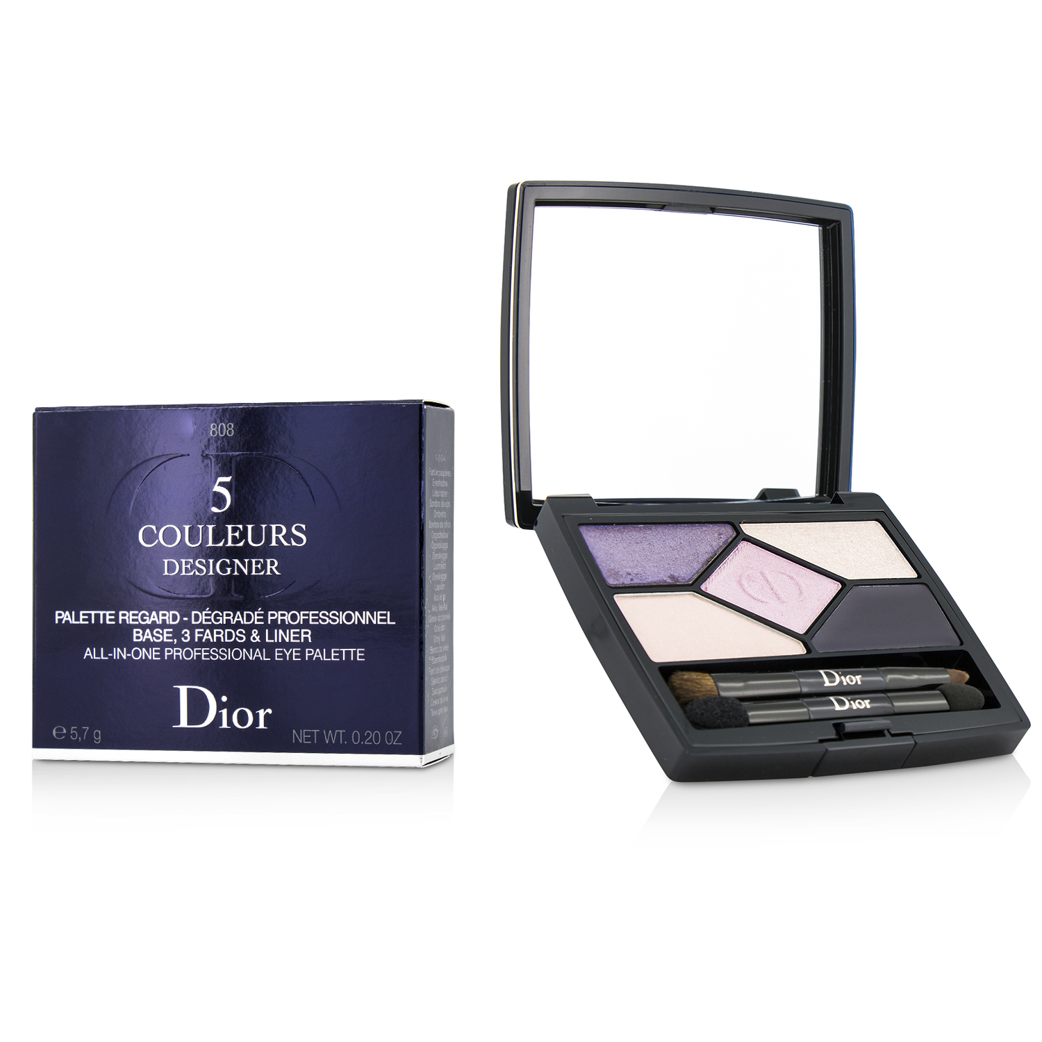 5 Couleurs Designer All In One Professional Eye Palette - # 808 Purple Design Christian Dior Image
