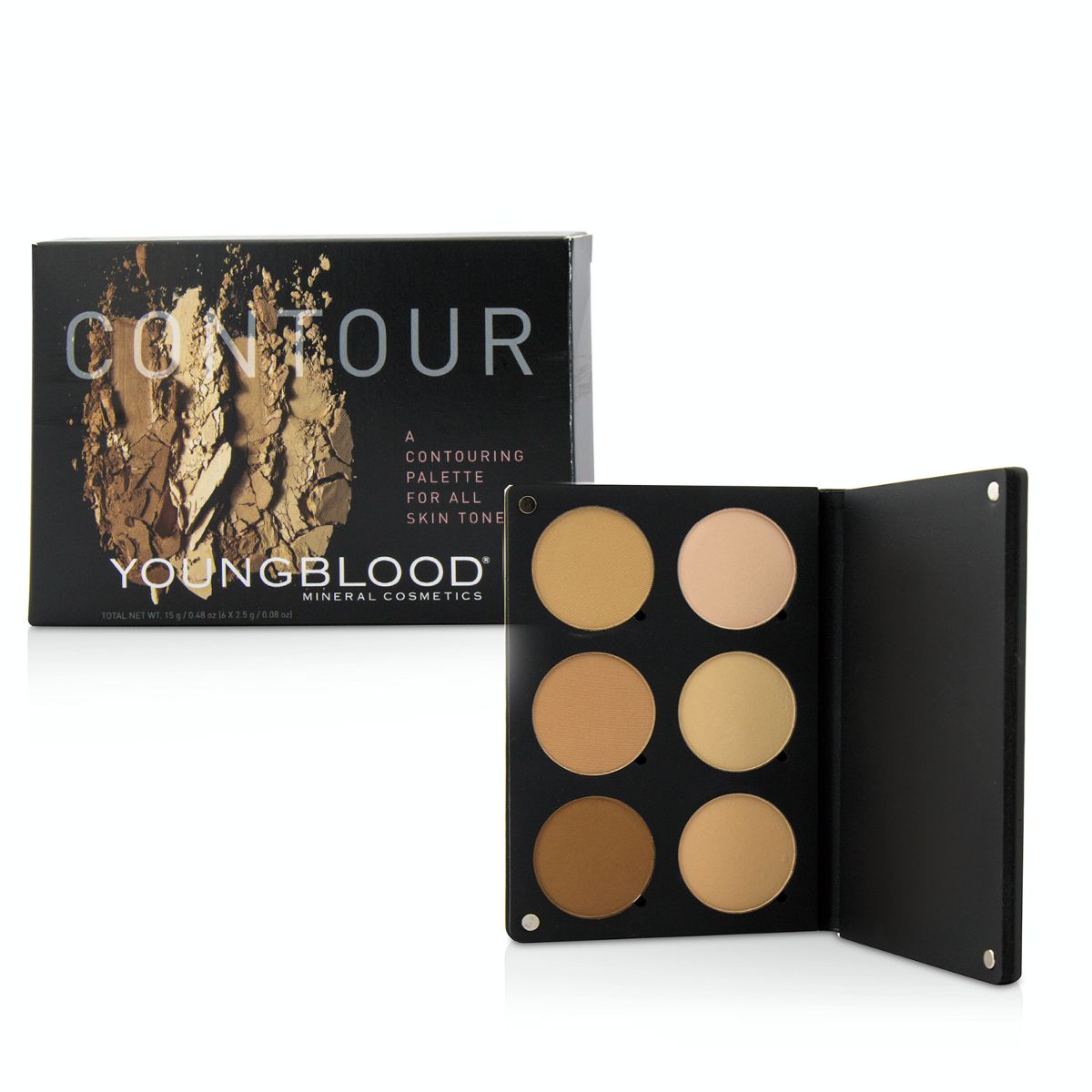 Contour Palette For All Skin Tones (3x Highlight Shades 3x Contouring Shades) Youngblood Image