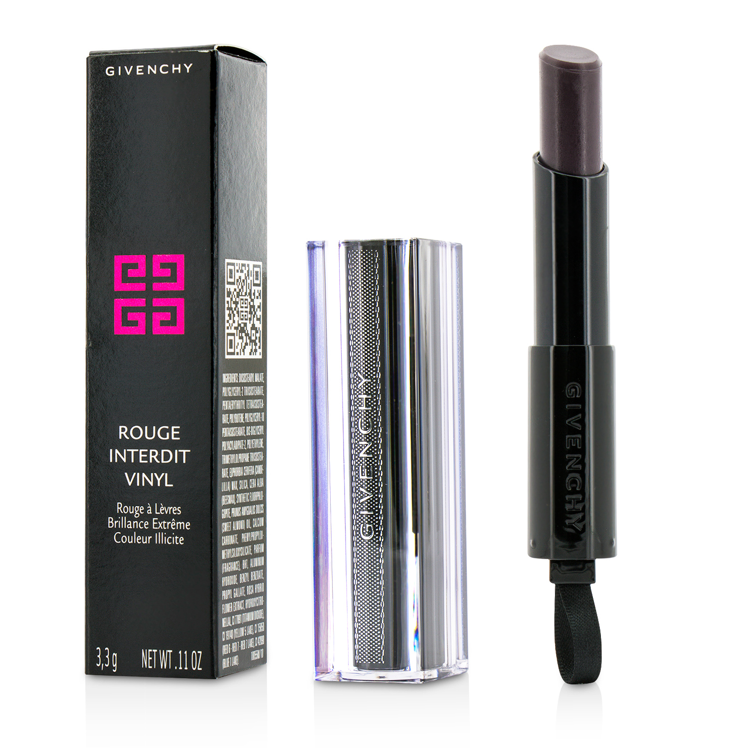 Rouge Interdit Vinyl Color Enhancing Lipstick - # 16 Noir Revelateur Givenchy Image