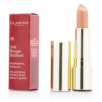 Joli Rouge Brillant (Moisturizing Perfect Shine Sheer Lipstick) - # 28 Pink Praline Clarins Image